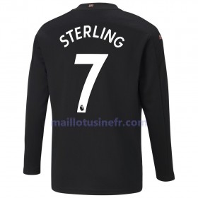 Maillot de Foot Manchester City Raheem Sterling 7 Extérieur 2020-21 Manches Longues